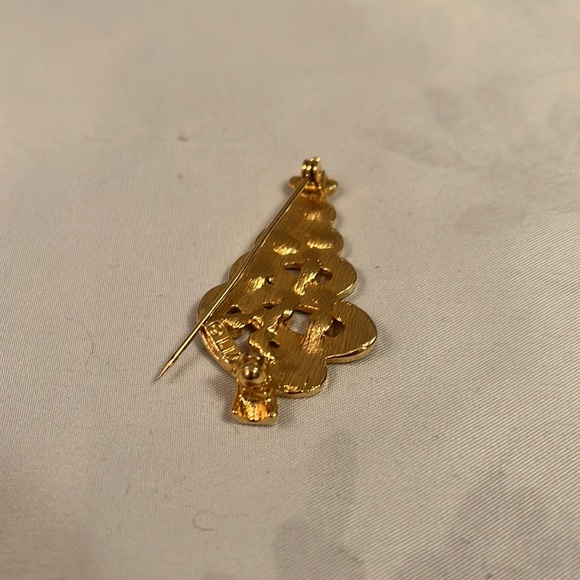 LIA Vintage Christmas Tree Brooch Pin - Picture 3 of 7